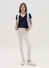 Ovs Solid Colour T-Shirt With V Neck